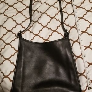 Black leather purse